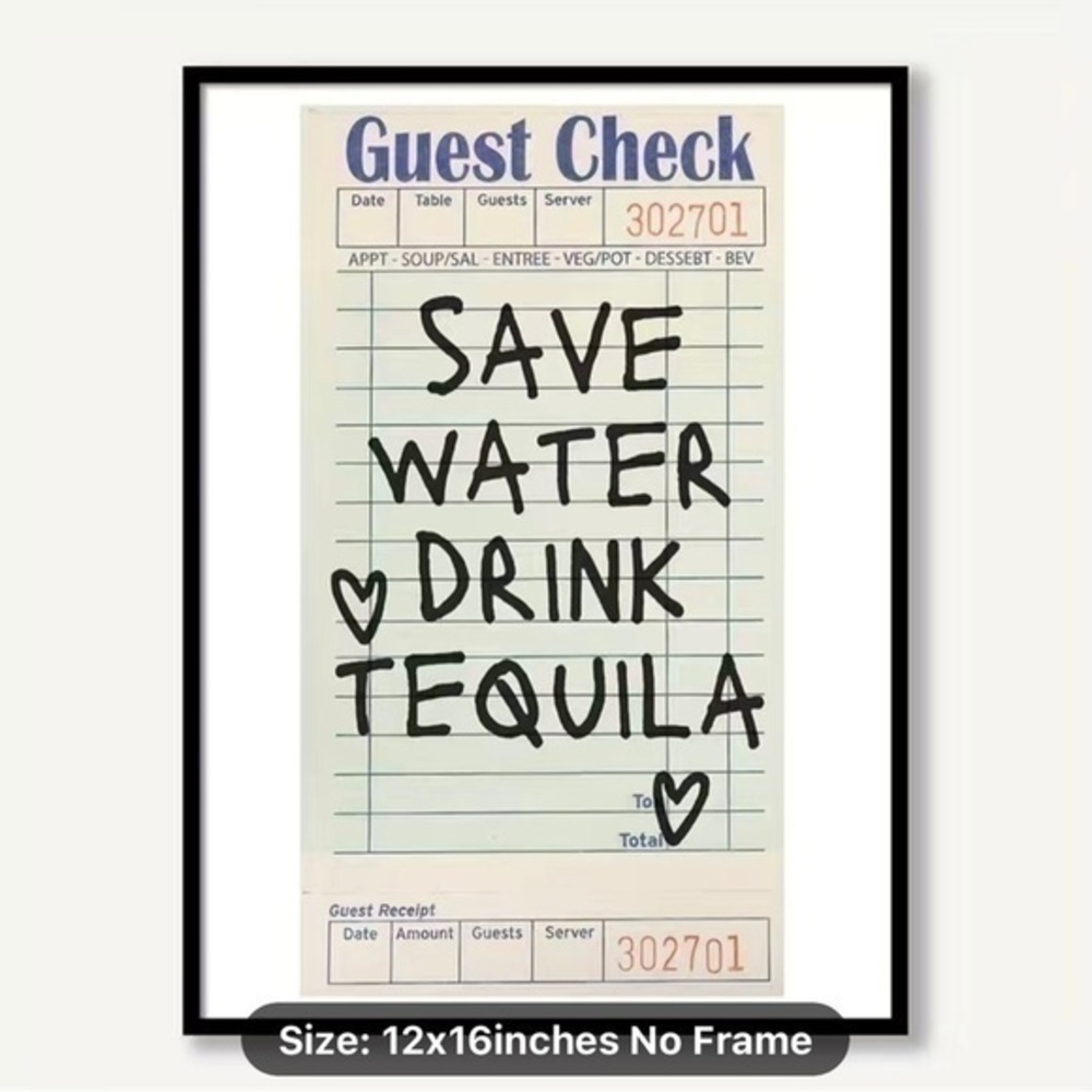 ⭐️ Save Tequila Wall Graphic Art Canvas - Picture 2 of 3